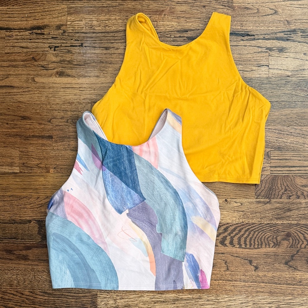 Athleta Cropped Workout Tops